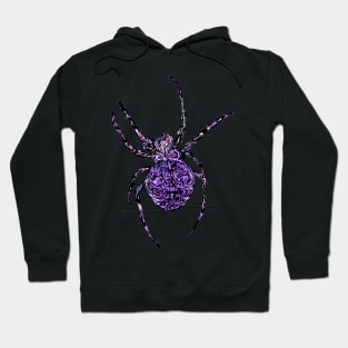 Purple Spider Fierce Orb-Weaver Hoodie